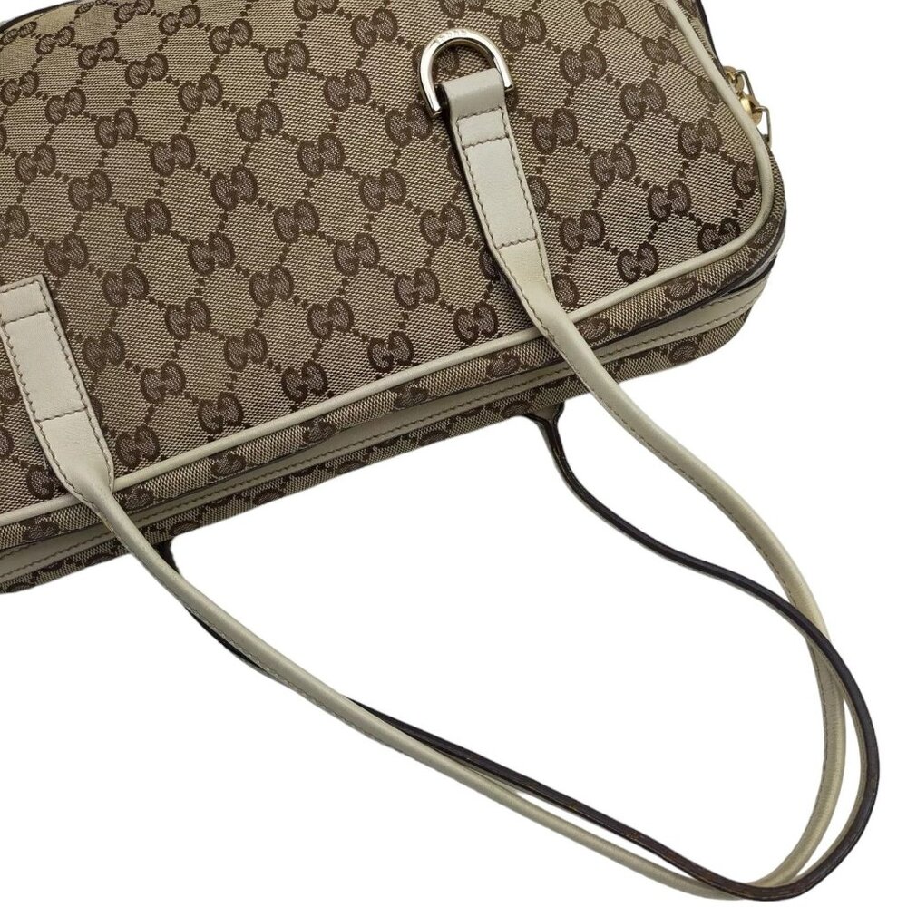 567258AD Gucci Tote Bag Brown Nylon - Picture 4 of 9